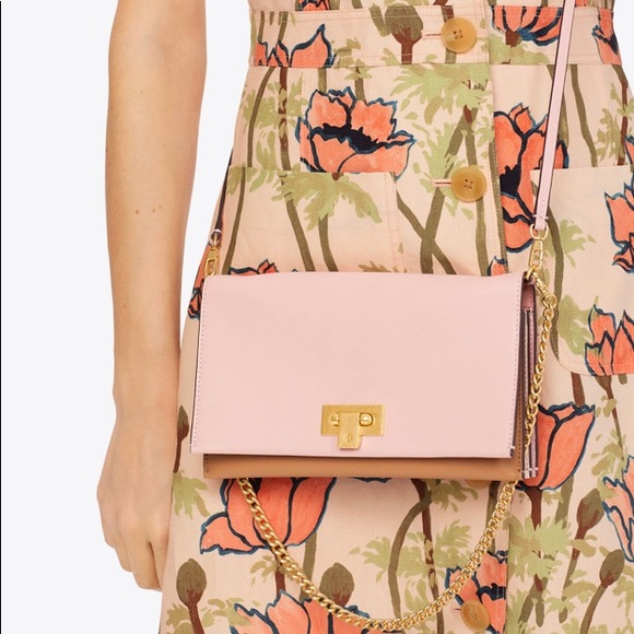 ⛔️SOLD⛔️Authentic Tory Burch leather 3 Comp.Crosby - Picture 4 of 8